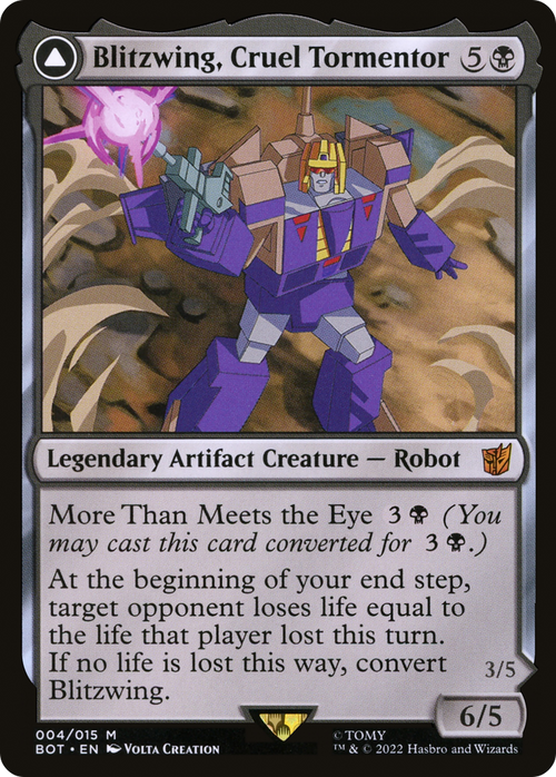 Blitzwing, Cruel Tormentor (BOT-004) - Transformers: (convertdfc) Foil
