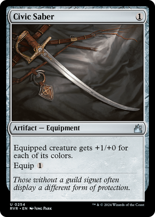 Civic Saber (RVR-254) - Ravnica Remastered Foil