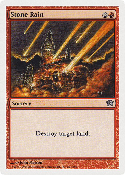 Stone Rain (9ED-221) - 9th Edition