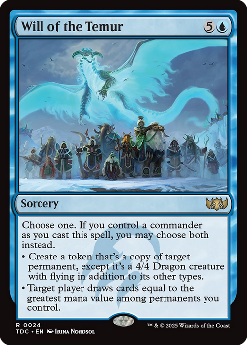 Will of the Temur (TDC-024) - Commander: Tarkir: Dragonstorm