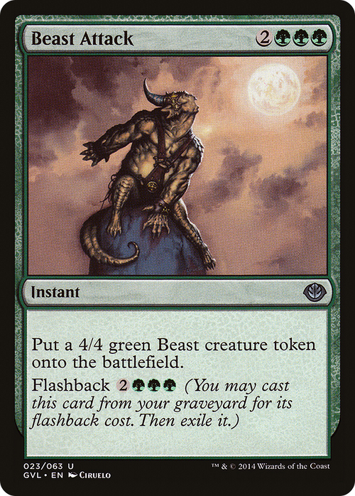 Beast Attack (DD3-023) - Duel Decks Anthology: Garruk vs. Liliana