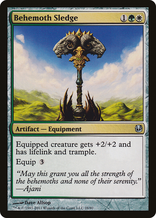 Behemoth Sledge (DDH-028) - Duel Decks: Ajani vs. Nicol Bolas