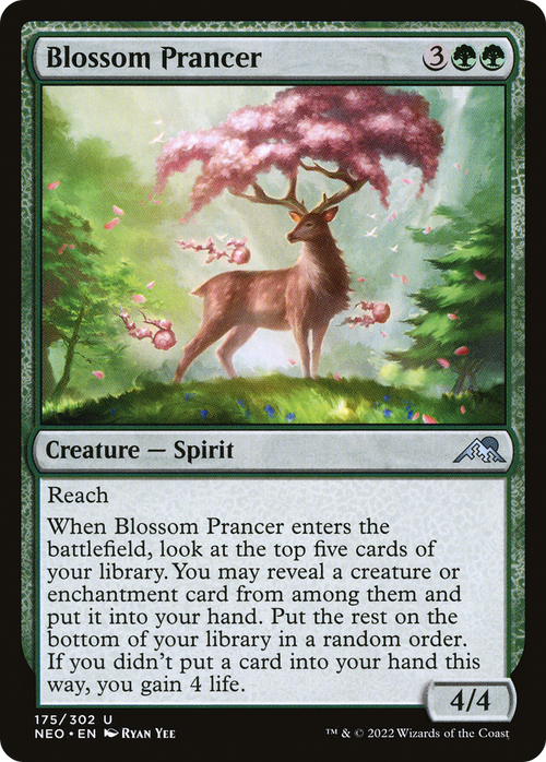 Blossom Prancer (NEO-175) - Kamigawa: Neon Dynasty Foil