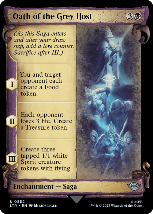 Oath of the Grey Host (Showcase Scrolls) (LTR-552) - The Lord of the Rings: Tales of Middle-earth: (Showcase)