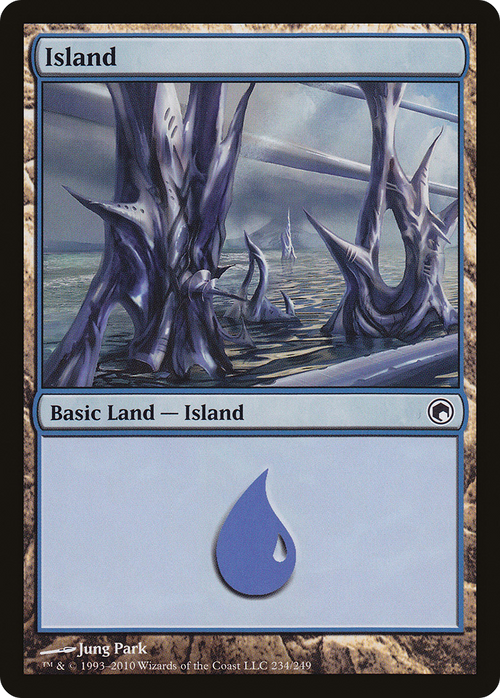 Island (234) (SOM-234) - Scars of Mirrodin