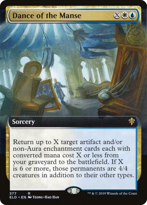Dance of the Manse (Extended Art) (ELD-377) - Throne of Eldraine: (Extended Art)