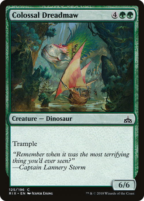 Colossal Dreadmaw (RIX-125) - Rivals of Ixalan Foil
