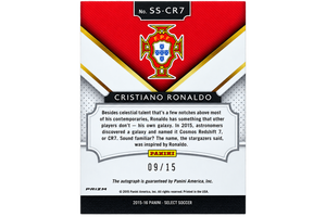 2015-16 Panini Select Soccer – Select Signatures Cristiano Ronaldo #SS-CR7