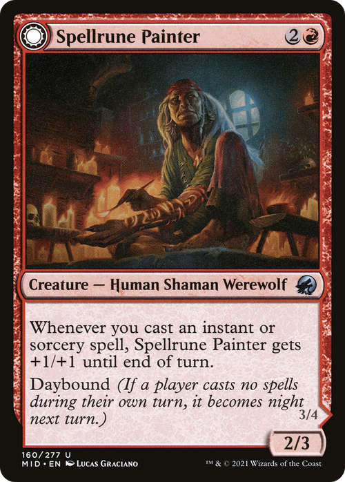 Spellrune Painter (MID-160) - Innistrad: Midnight Hunt: (Double Faced Transform)