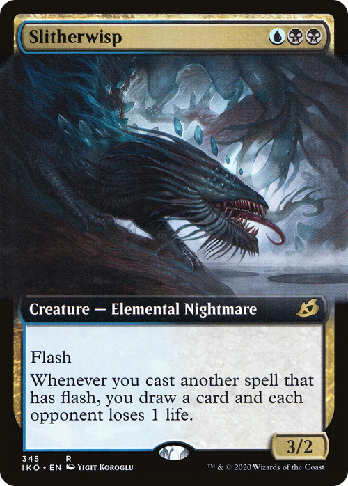 Slitherwisp (IKO-345) - Ikoria: Lair of Behemoths: (Extended Art)
