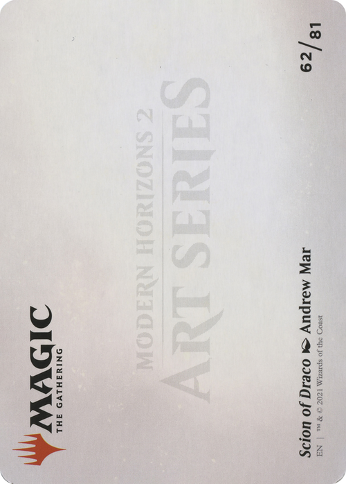 Scion of Draco // Scion of Draco (AMH2-062) - Modern Horizons 2 Art Series (Borderless) Foil