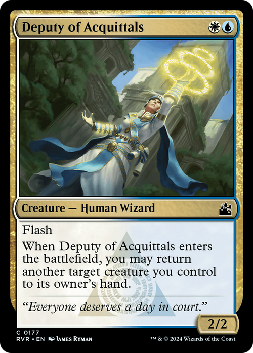 Deputy of Acquittals (RVR-177) - Ravnica Remastered Foil
