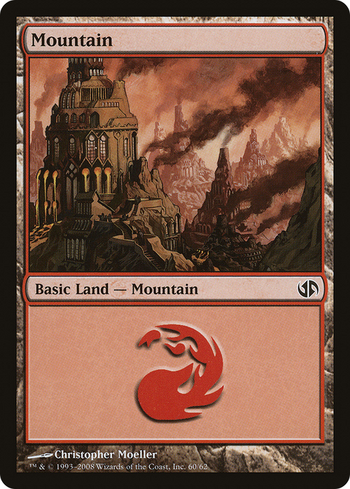 Mountain (60) (DD2-060) - Duel Decks: Jace vs. Chandra