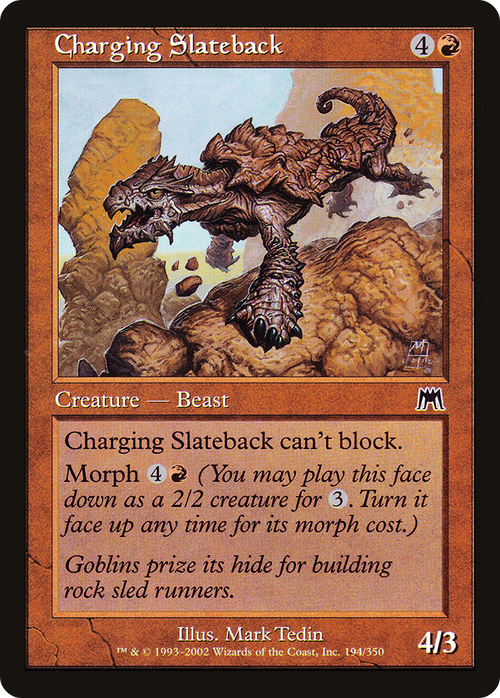 Charging Slateback (ONS-194) - Onslaught Foil
