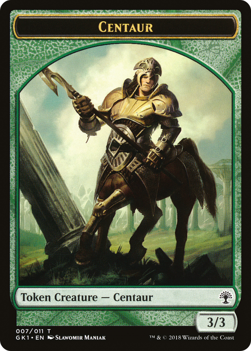 Centaur (007) // Elemental (010) Double-Sided Token (GR1-010) - GRN Guild Kit Tokens