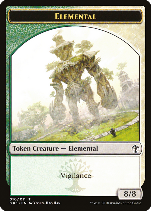 Centaur (007) // Elemental (010) Double-Sided Token (GR1-010) - GRN Guild Kit Tokens