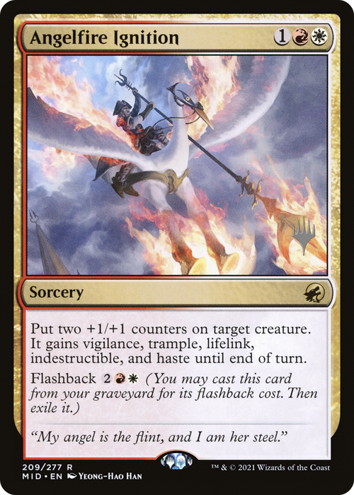 Angelfire Ignition (PPMID-209P) - Innistrad: Midnight Hunt Promos Foil