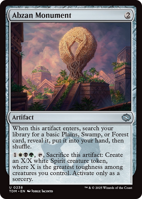 Abzan Monument (TDM-238) - Tarkir: Dragonstorm Foil