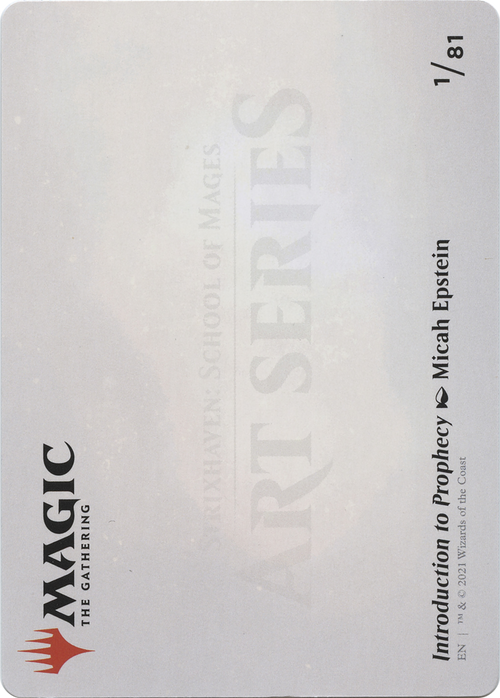 Introduction to Prophecy // Introduction to Prophecy (ASTX-001) - Strixhaven Art Series (Borderless) Foil