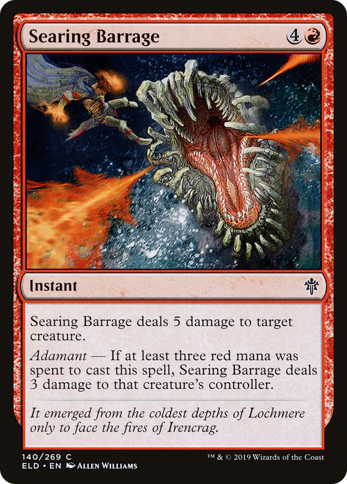 Searing Barrage (ELD-140) - Throne of Eldraine Foil
