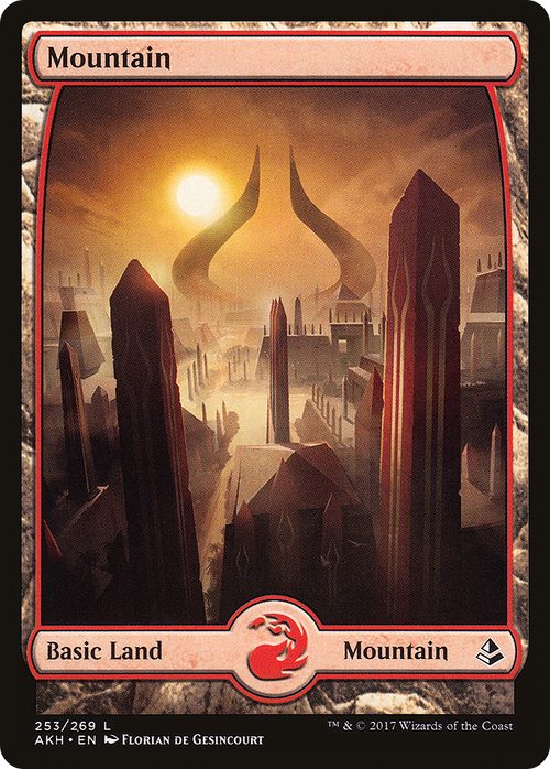 Mountain (253) - Full Art (AKH-253) - Amonkhet Foil