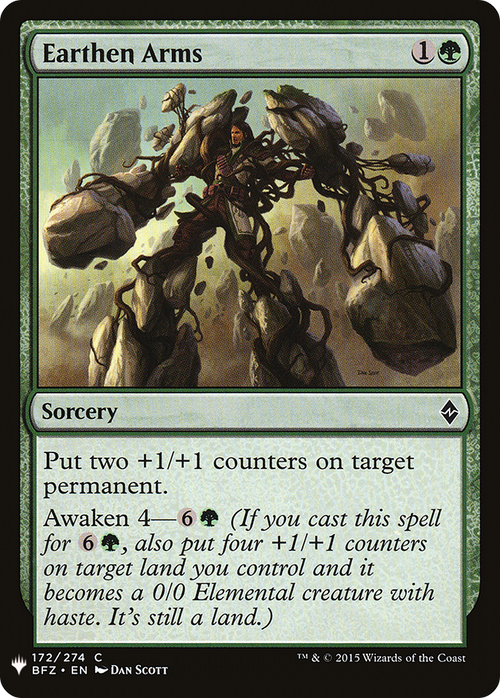 Earthen Arms (LIST-BFZ-172) - The List