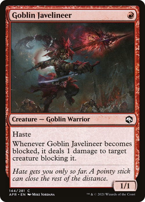 Goblin Javelineer (AFR-144) - Adventures in the Forgotten Realms