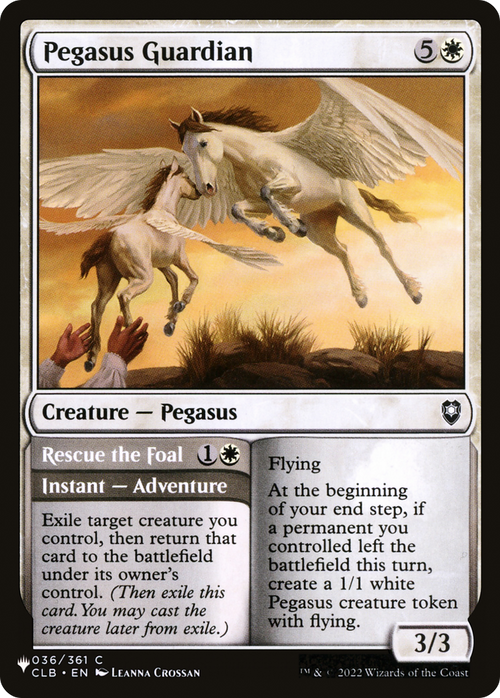 Pegasus Guardian // Rescue the Foal (LIST-CLB-36) - The List