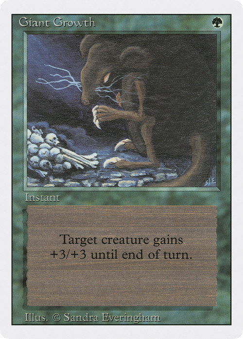 Giant Growth (3ED-) - Revised Edition