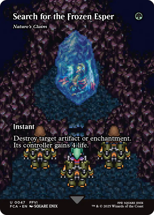Search for the Frozen Esper - Nature's Claim (Showcase) (FCA-047) - FINAL FANTASY: Through the Ages / Search for the Frozen Esper (Borderless) Foil