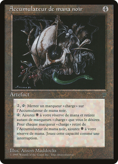 Black Mana Battery (French) - "Accumulateur de mana noir" (REN-) - Renaissance