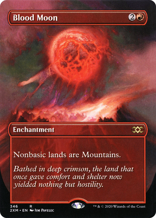 Blood Moon (Borderless) (2XM-346) - Double Masters (Borderless) Foil