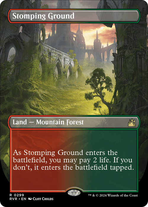Stomping Ground (Borderless) (RVR-299) - Ravnica Remastered