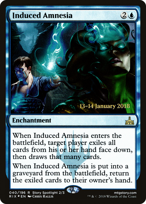 Induced Amnesia (PRE-40S) - Rivals of Ixalan Promos Foil