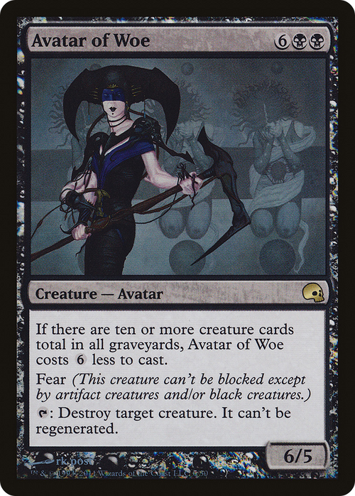 Avatar of Woe (GRV-006) - Premium Deck Series: Graveborn Foil