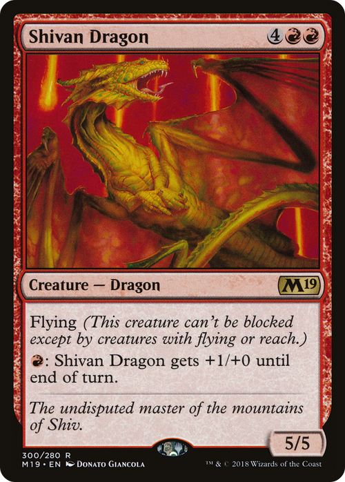 Shivan Dragon (M19-300) - Core Set 2019