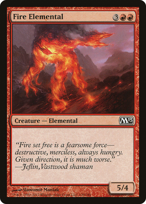 Fire Elemental (M13-130) - Magic 2013 Foil