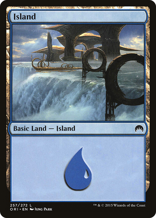 Island (257) (ORI-257) - Magic Origins Foil