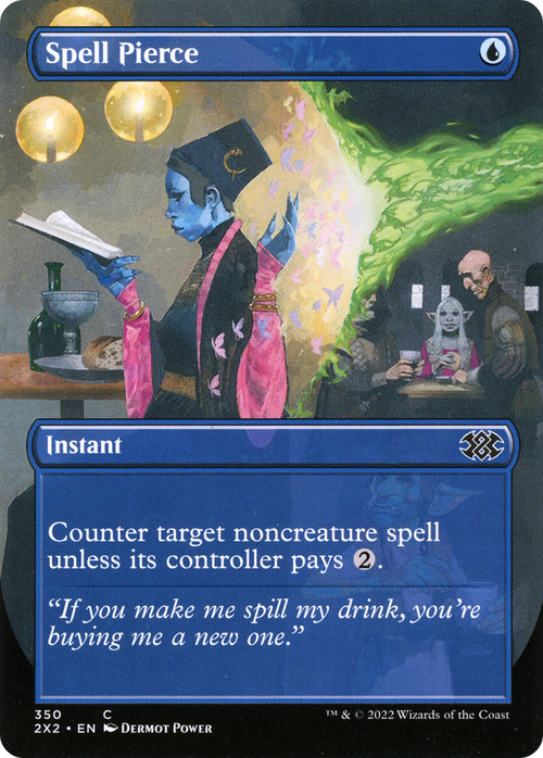 Spell Pierce (Borderless) (2X2-350) - Double Masters 2022