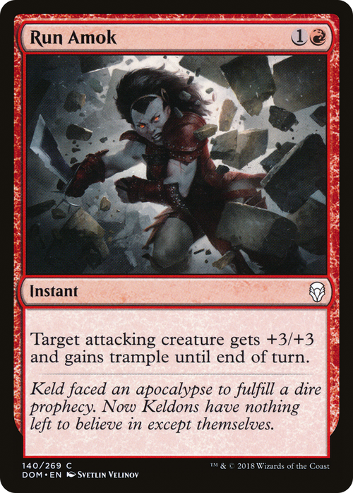 Run Amok (DOM-140) - Dominaria Foil