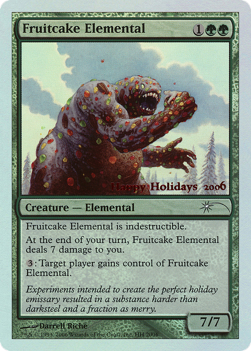 Fruitcake Elemental (SPECIAL-006) - Happy Holidays Foil