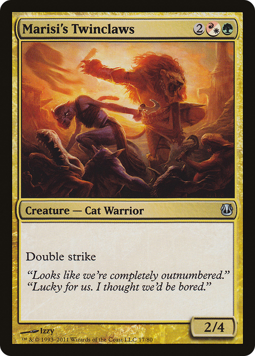 Marisi's Twinclaws (DDH-017) - Duel Decks: Ajani vs. Nicol Bolas