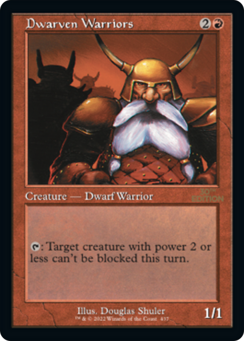 Dwarven Warriors (Retro Frame) (30A-437) - 30th Anniversary Edition