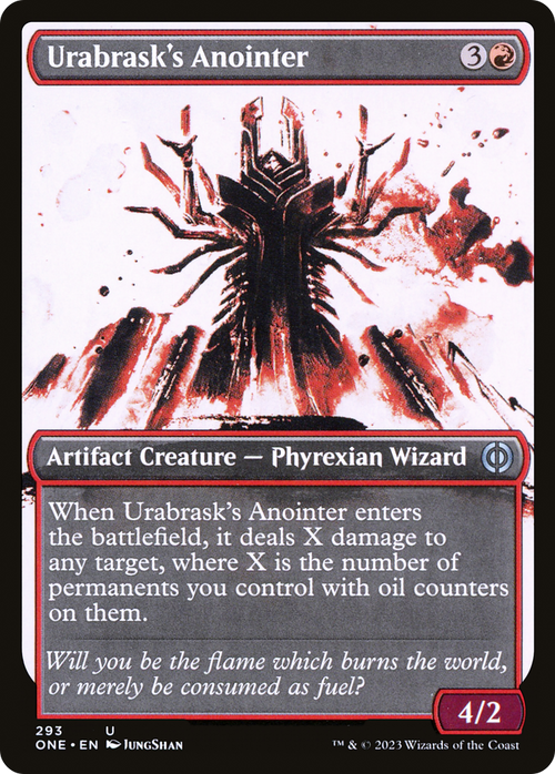 Urabrask's Anointer (Showcase) (ONE-293) - Phyrexia: All Will Be One: (Showcase) Foil