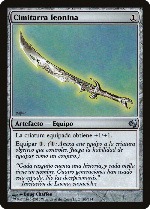 Leonin Scimitar (Spanish) - "Cimitarra leonina" (PS11-193) - Salvat 2011