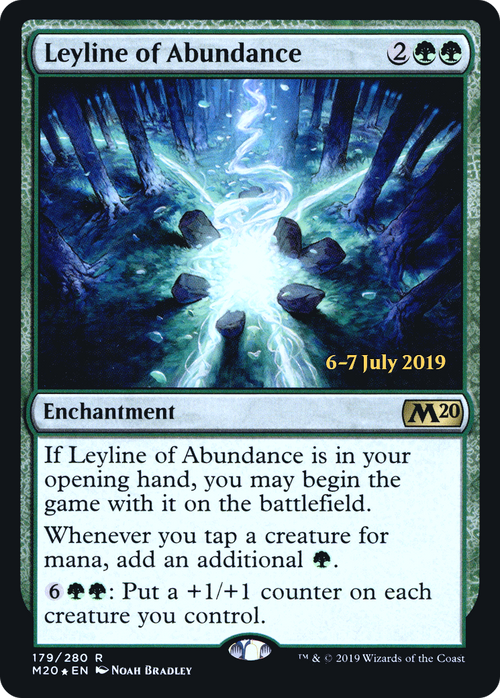 Leyline of Abundance (PRE-179S) - Core Set 2020 Promos Foil