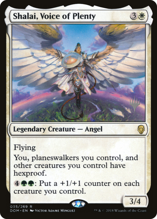 Shalai, Voice of Plenty (PPM20-35P) - Dominaria Promos