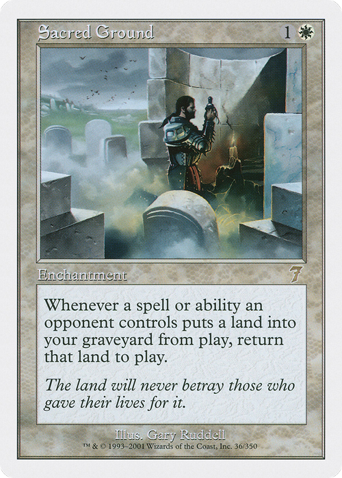 Sacred Ground (7ED-036) - 7th Edition