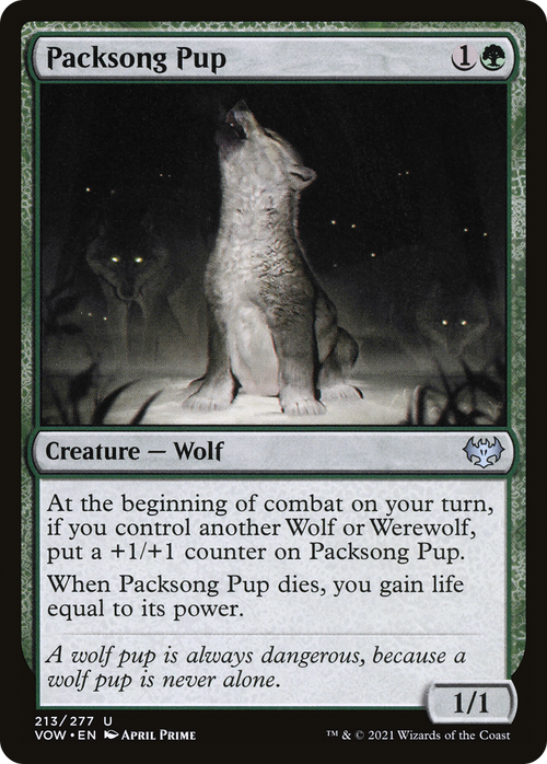 Packsong Pup (VOW-213) - Innistrad: Crimson Vow Foil
