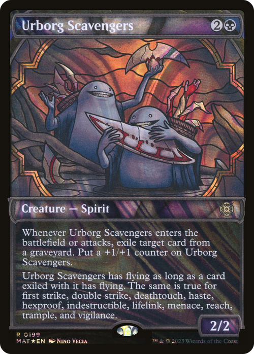 Urborg Scavengers (Halo Foil) (MAT-199) - March of the Machine: The Aftermath: (Showcase) Foil